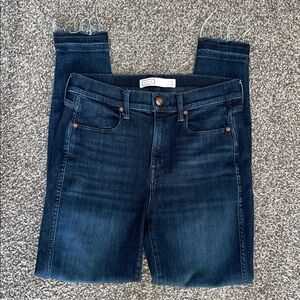 AYR The Riser Skinny Denim Jeans High Rise Dark Wash Size 30 Length 28